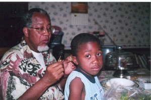 My dad and my nephew DeAnthony probably crying about not getting his way...