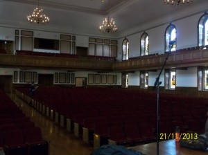 The chapel were I spoke...When I saw the size of this place, I was so very nervous...