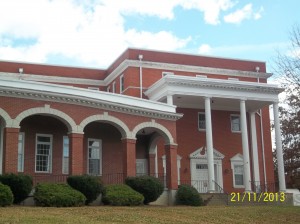 An outside view of the dining hall...