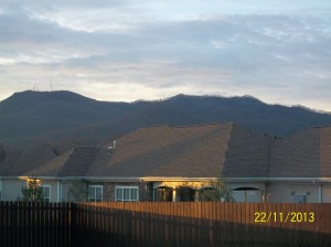 The mountains from my parents' hotel room...