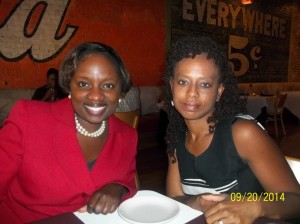 Don't we look hungry? LOL...Me & Angela Ray...