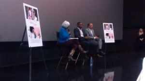 Journalist Monica Pearson interviews Anthony Mackie & Kevin Costner at the screening...(still learning how to use my first smartphone :) )