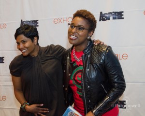 Angela Burt-Murray, co-founder of Cocoa Media Group and Issa Rae having a moment...