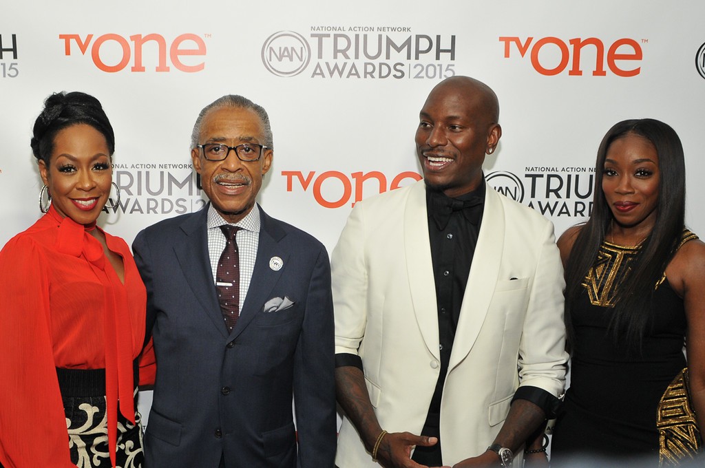 From left to right: Tichina Arnold, Rev. Al Sharpton, Tyreee Gibson & Estelle